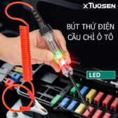 Công cụ Thợ sửa ô tô: Bút thử điện cầu chì, Kỹ thuật số đa năng Tuosen