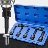 BỘ ĐẦU KHẨU THÁO VÍT GÃY TUOSEN 7 MÓN – "DŨNG SĨ" DIỆT ỐC RỈ SÉT, TRƯỢT TÂM, GÃY SÂU TRONG LỖ 🔥