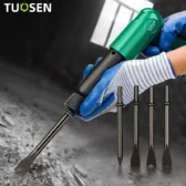Búa xẻng Tuosen sử dụng đầu khí nén hơi với 3 lựa chọn hơi lực 150, 190 và 250
