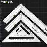 Thước eke góc vuông 300mm/500mm TUOSEN, thước đo góc 90 độ TUOSEN bằng chất liệu hợp kim nhôm