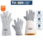 GĂNG TAY DA BÒ THẬT TUOSEN - BỨT PHÁ GIỚI HẠN CHỊU NHIỆT, AN TOÀN TUYỆT ĐỐI!