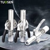 ĐẦU VÒI BƠM MỠ HAI TAY CẦM TUOSEN – CHỐNG RÒ RỈ, CHỊU ÁP CAO, THAO TÁC SIÊU NHANH 🔥
