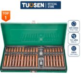 Bộ 40 Đầu Vít Tuosen Thép S2 Siêu Cứng: Lục Giác, Hoa Mận, 12 Cạnh Chuyên Dụng 🔧