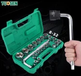 Đầu khẩu và thanh chữ L Tuosen với 21 chi tiết chất liệu thép các bon mạ điện và phốt pho