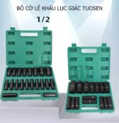 BỘ hộp 10 đầu, 15 đầu, 20 ĐẦU KHẨU TUOSEN 1/2" - CHẤT LƯỢNG CHUYÊN NGHIỆP