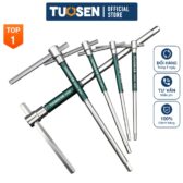 Cờ Lê Thanh Trượt Lục Giác Tuosen Chữ T Cao Cấp - Thép Các Bon Siêu Bền, Đủ Size 2.5mm đến 10mm